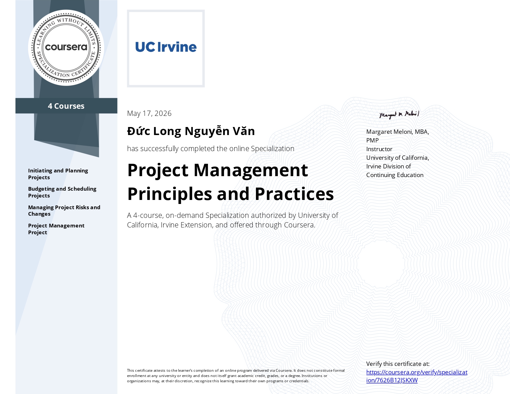 Project Management Principles and Practices
